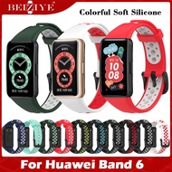 สายซิลิโคนสำหรับ For Huawei Band 6 สายนาฬิกา Breathable Sport Replacement Strap Smart Watchband Bracelet for huawei band 6 สายนาฬิกา honor band 6 Watch Strap