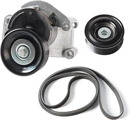 90K-38488 Serpentine Belt Tensioner Pulley with Idler Pulley Kit Fit for Toyota Tundra 4Runner Sequo