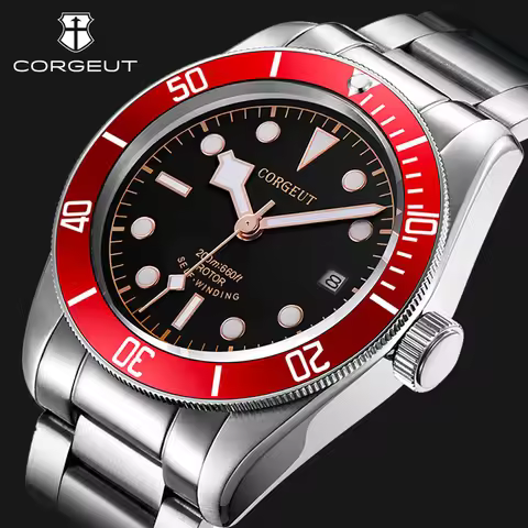 CORGEUT Japan Movement Biwan Snowflake Business Luxury Men Watches Sapphire Glass Automatic Mechanic