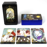 [Ready Stock] Tin Box Muse cat tarot Card English Board Game Card Game mus cat tarot tarot cat cat G