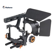 Video Cage Camcorder GH4 A7S A7 A7R A7RII A7SII DSLR Camera with Matte Box Rig Kit Follow Focus