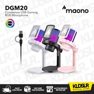 Maono DGM20 USB Microphone RGB Gaming Mic USB Condenser Microphone Noise Canceling Microphone