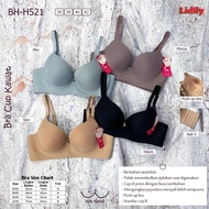 Lidily H 521 Cup C Bra (36-42) Seamless 4 Hook Fat Presser Medium Foam Underwire KJC