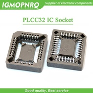 10PCS Soket IC PLCC32-SMD, Penyesuai Soket PLCC32, Penukar 32 Pin PLCC PLCC-32