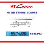 NT CUTTER Blade BD Series for Light Duty Cutters BD100 9mm 30 degree blade
