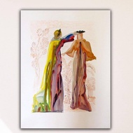 Salvador Dali Canvas Print: Divine Comedy Vintage Wall Art