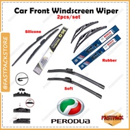 For PERODUA Car Wiper Blade J Hook U Hook All Sizes Durable Long Lasting Windshield Soft Wiper Silic