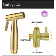 Stainless steel Gold brushed Toilet Bidet Spray wc bathroom shower head Sprayer set Douche Handheld