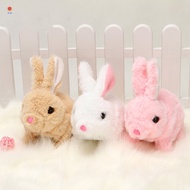 Electric Plush Rabbit Stuffed Bunny Interactive Soft Bunny Toy Mumble Walking Baby Educational Toy