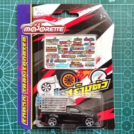 majorette Isuzu dmax Car Model Black Racing