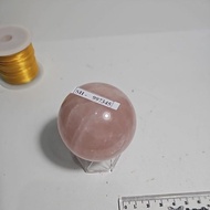 Rose Quart Ball Natural Stone Original Madagascar