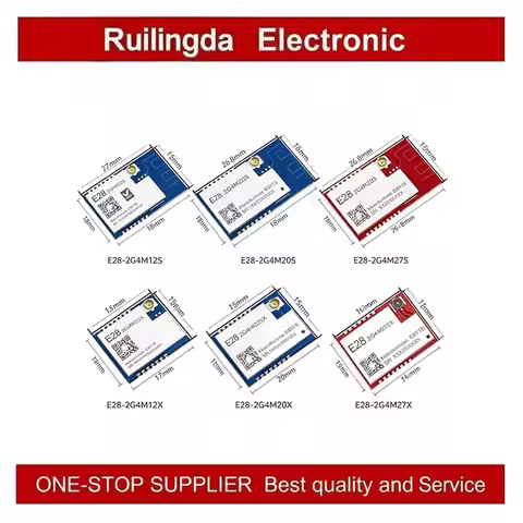 E28-2G4M12S E28-2G4M20S E28-2G4M27S E28 Series SPI Wireless RF Module 2.4G 20dBm SMD Module 6km