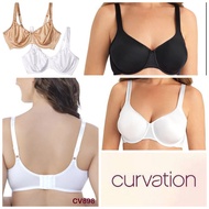 Bra Full Cup Wireless Bra CURVATION Model POLOS BIG Size 38DD to/d 44D Non-Padded Underwear / Underw
