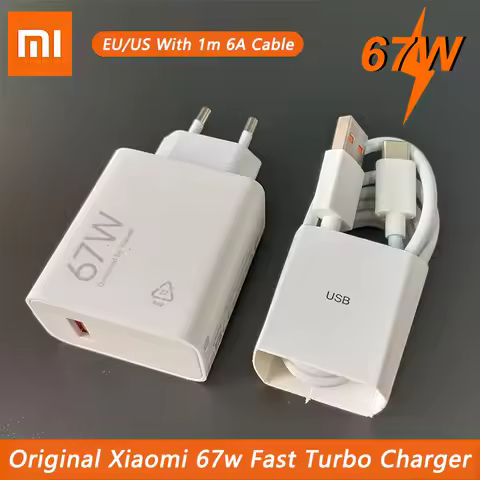 67W Xiaomi Original Turbo Fast Charger EU US GaN Adapter For Mi 15T 14T 13 12 Poco X6 Pro X5 C85 4G 