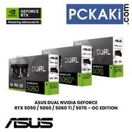 ASUS DUAL SERIES NVIDIA GEFORCE RTX 5050 5060 5060 Ti 5070 - OC EDITION / WHITE GRAPHIC CARD