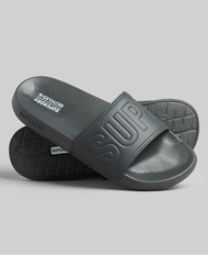 Superdry Code Core Pool Sliders - Dark Slate Grey