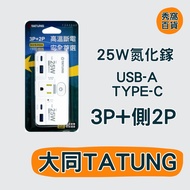 Shrimp Coin Reward 30% Datong TATUNG 25W Gallium Nitride Wall Plug Splitter 3P+2P 110V Smart Power S