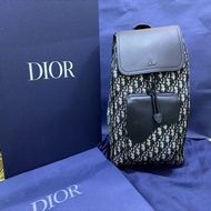 DIOR老花 SADDLE 後背包