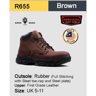 Hercules Safety Shoes boot First Grade Cow Leather  R655 SIRIM DOSH