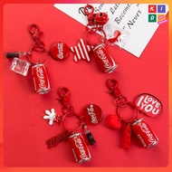 【𝗥𝗲𝗮𝗱𝘆 𝗦𝘁𝗼𝗰𝗸】 Cute Coke Cans Keychain Creative Cola Keyring Coke Bottle Keychains Bag Keyring Fashio