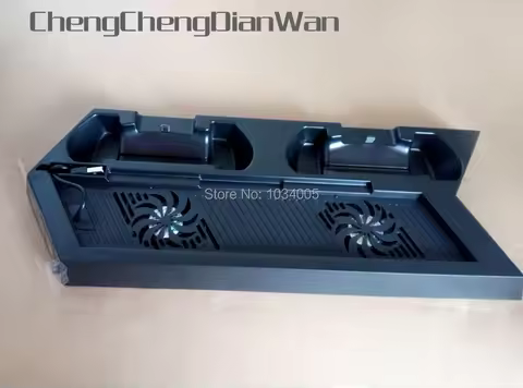 ChengChengDianWan Vertical Controller Dual USB Charger Dock Station Charging Bracket Stand Cooling C