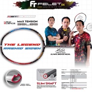 FELET The Legend Rashid Sidek V2 Badminton Racket  - WHITE &amp; BLUE 3U/4U  MAX TENSION 35LBS