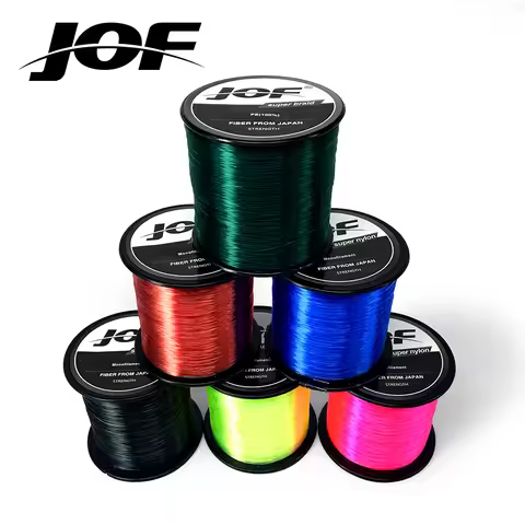 JOF 1000m 3.4~28.6lb Invisible Fishing Line Monofilament Fly Line Ice Fishing Color Transparent Nylo