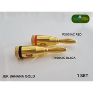 (1SET) JEK BANANA GOLD PX001AC RED/PX001AC BLACK