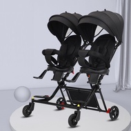 Baby Twin Magic Stroller Lightweight Strollers Double Seat For Twins Baby Stroller Foldable Kereta Sorong Budak Kembar