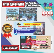 Cetak Kupon / Kupon Jalan Santai / Kupon Doorprize /Kupon Undian / Kupon Hadiah / Kupon Costum / Kup