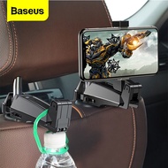 Baseus Adjustable Car Backseat Hook &amp; Headrest Mobile Phone Holder Back Seat Mount Stand (Black)