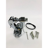 CHROME ~ 5 tons pintle tow hook trailer ball heavy duty model 41731 .