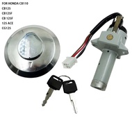 Motorcycle Fuel Tank Gas Cap  Key Fuel Gas Cap  For HONDA CB110 CB125 CB125F CB 125F 125 ACE CG125 X