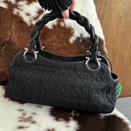 中古包 Salvatore Ferragamo 菲拉格慕 Gancini 圖騰尼龍手提包