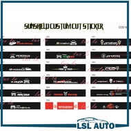 Front Windscreen Windshield Window Sticker honda bezza axia perodua nissan r3 trd toyota  mitsubishi
