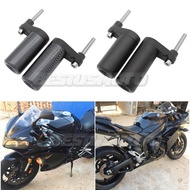 Motorcycle Black&amp;Carbon No Cut Frame Sliders Crash Falling Protector For Yamaha YZF-R1 YZFR1 YZF R1 2007 2008 Covers