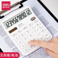 Calculator calculator Deli calculator Large Screen Office Business Financial Large Button Use Solar 