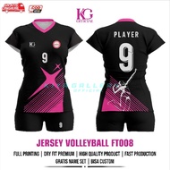 JERSEY VOLI WANITA FT008 FULL PRINTING GRATIS NAMA DAN NOMOR