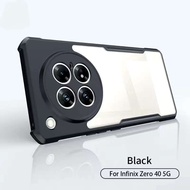 Infinix Zero 40 5G Model Shockproof Case Clear Back Color Edge Zero40/Infinix 40 5G