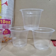 Gelas Cup Plastik Datar Hok 10oz 12oz 14oz 16oz | 10 oz 12 oz 14 oz 16 oz isi 50pcs