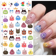 Nail Sticker Wholesale INS Hot Little Monster Nail Sticker Monster Inc 3D Sticker DIY Cartoon Cute S