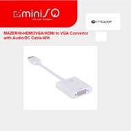 MAZER/M-HDMI2VGA/HDMI to VGA Convertor with Audio/DC Cable-WH