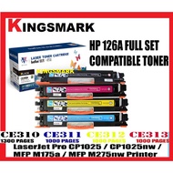 Full Set Compatible HP 126A / CE310A + CE311A + CE312A + CE313A High Quality