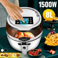8L Health Fryer Cooker Smart Touch LCD Airfryer Pizza Oil free Air Fryer 1500W Multi function Smart