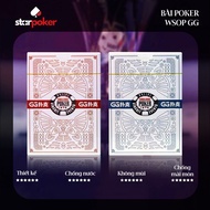 WSOP GG Poker Plastic playing cards used in international competitions