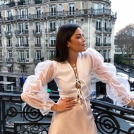 AMUSED LACE TIE UP CROP TOP IN MULTI