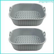 YIN Air Fryer Tray Square Silicone  Liners Silicone Air Fryer Mat for Air Fryer