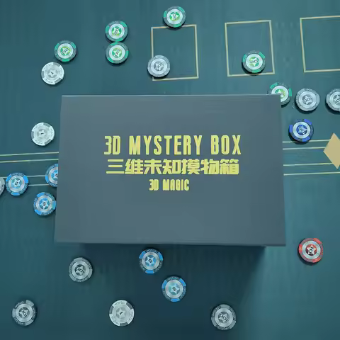 3D Mystery Box by 3D Magic Tricks Blindfolded Object Guessing Routine Close-up Stage Interactive Ill