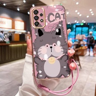 Casing HP For Samsung Galaxy A33 5G A34 5G A35 5G M33 5G M34 5G Case Casing Cat and Dog Pattern Casi