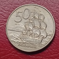 Koin 50 Cents New Zealand Kapal